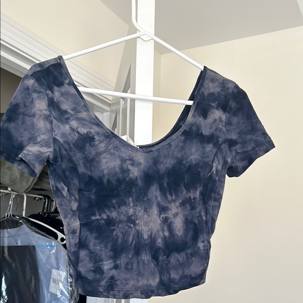 Lululemon Workout Tie Dye Crop Top